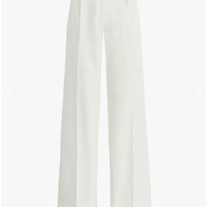 Elegant White Wide-Leg Trousers